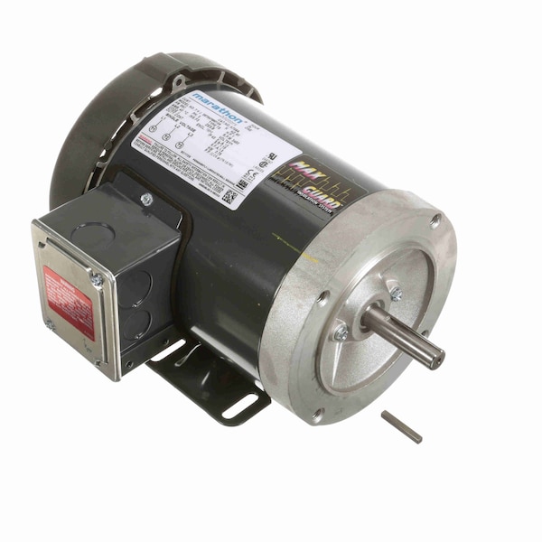 Leeson Motor 1 Hp General Purpose Motor, 3 Phase, 3600 Rpm, 575 V, 56C Frame, Tefc K708A - main